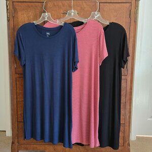Three Auden/Target Cloud Knit Lounge/ Sleepwear Dresses Size Small